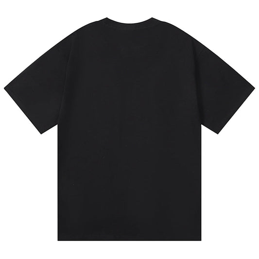 Purple Brand Pattern Print T-Shirt