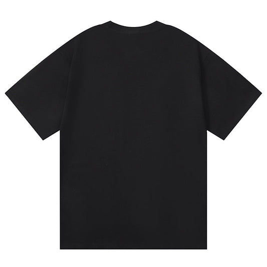 Purple Brand Logo Letter Print T-Shirt